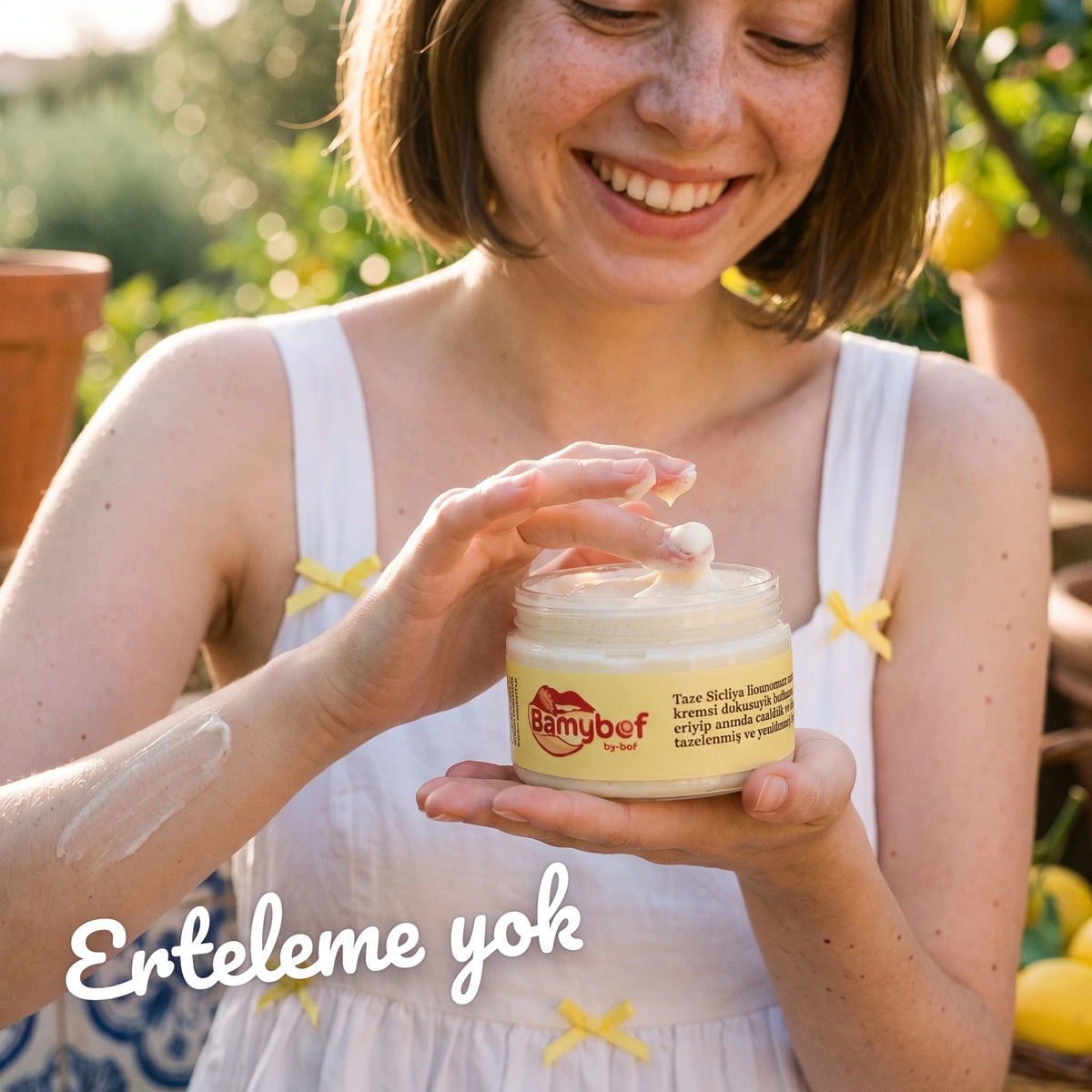 Limonlu Cheesecake Köpüğü Vücut Yoğurdu – Erteleme yok