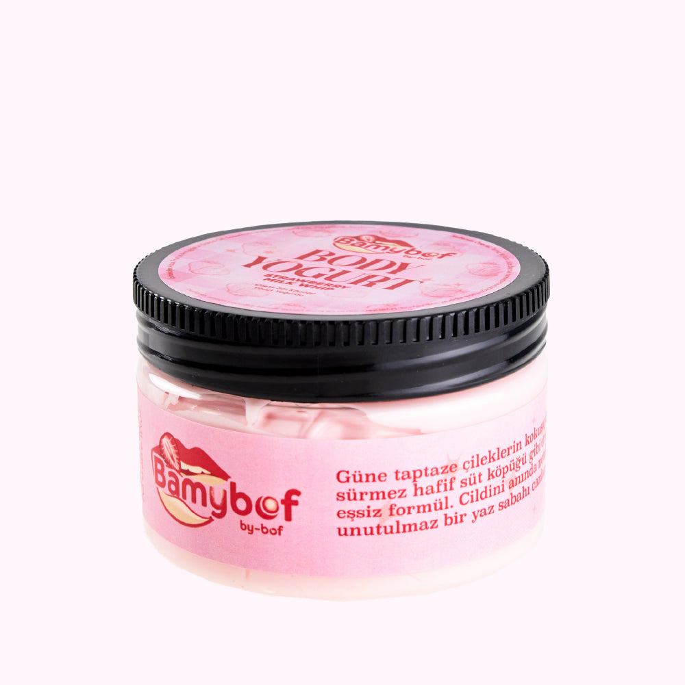 Çilekli Süt Köpüğü Vücut Yoğurdu (250 ml)