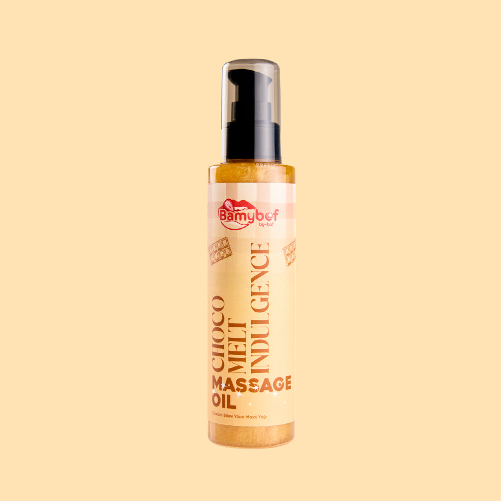Bamybof Çikolata Şöleni Masaj Yağı 150 ml pompalı şişe