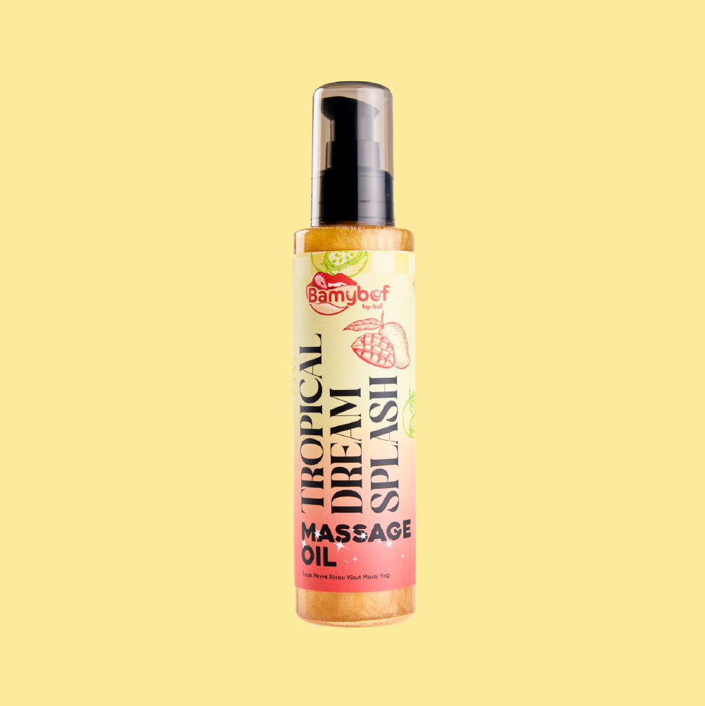 Bamybof Tropik Meyve Rüyası Masaj Yağı 150 ml pompalı şişe