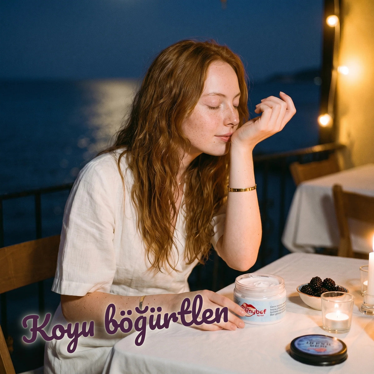 Böğürtlen &amp; Beyaz Çikolata Mus Vücut Yoğurdu – Koyu böğürtlen